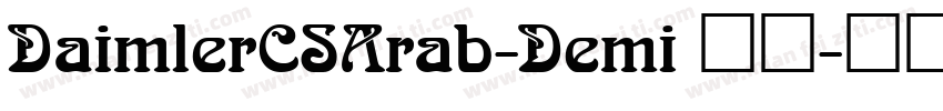 DaimlerCSArab-Demi 语言字体转换